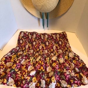 Wild Fable Floral Mini Skirt Size Large